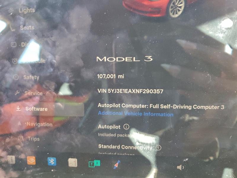 Продаж на аукціоні авто 2022 Tesla Model 3, vin: 5YJ3E1EAXNF290357, номер лоту: 98435545