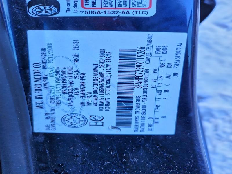 94734255 :رقم المزاد ، 3FAHP07Z99R119266 vin ، 2009 Ford Fusion مزاد بيع