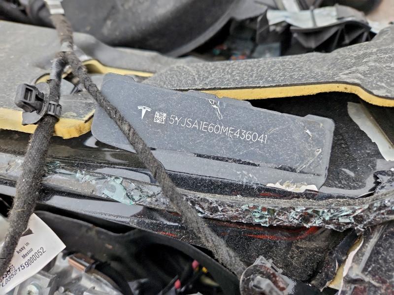 97204205 :رقم المزاد ، 5YJSA1E60MF436041 vin ، 2021 Tesla Model S مزاد بيع