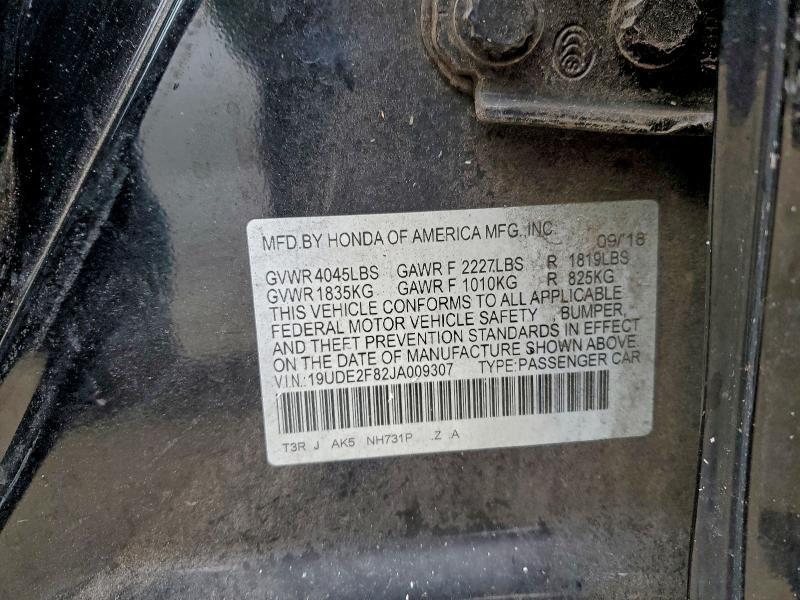 Aukcja sprzedaży 2018 Acura Ilx, vin: 19UDE2F82JA009307, numer aukcji: 96204825