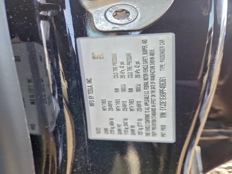 Продажа на аукционе авто 2023 Tesla Model 3, vin: 5YJ3E1EA9PF406361, номер лота: 96235705