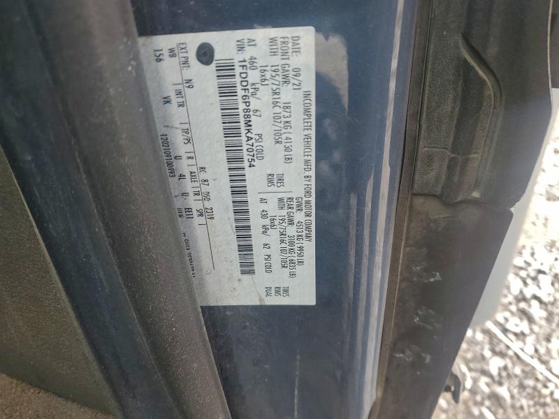 Aukcja sprzedaży 2021 Ford Transit, vin: 1FDDF6P88MKA70754, numer aukcji: 64857376