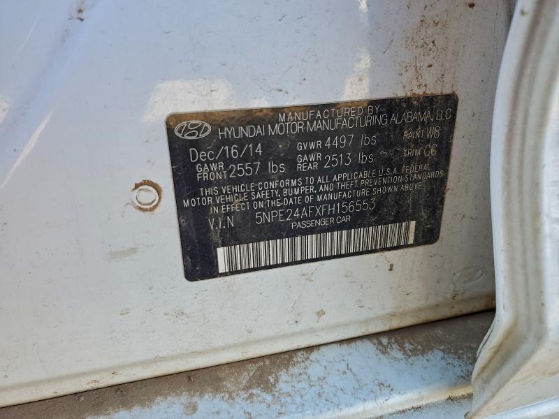 94538705 :رقم المزاد ، 5NPE24AFXFH156553 vin ، 2015 Hyundai Sonata مزاد بيع