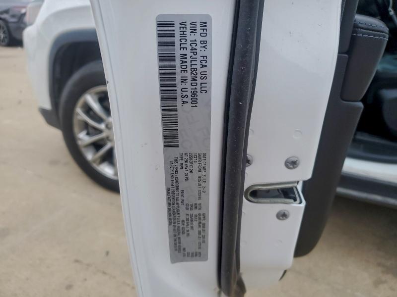 Продажа на аукционе авто 2021 Jeep Cherokee, vin: 1C4PJLLB2MD196001, номер лота: 94737155