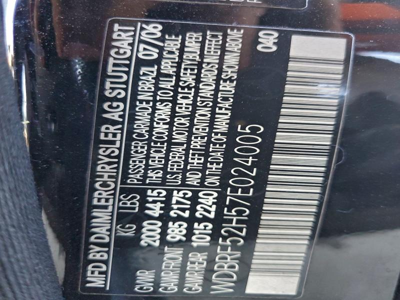 95580345 :رقم المزاد ، WDBRF52H57E024005 vin ، 2007 Mercedes-benz C مزاد بيع