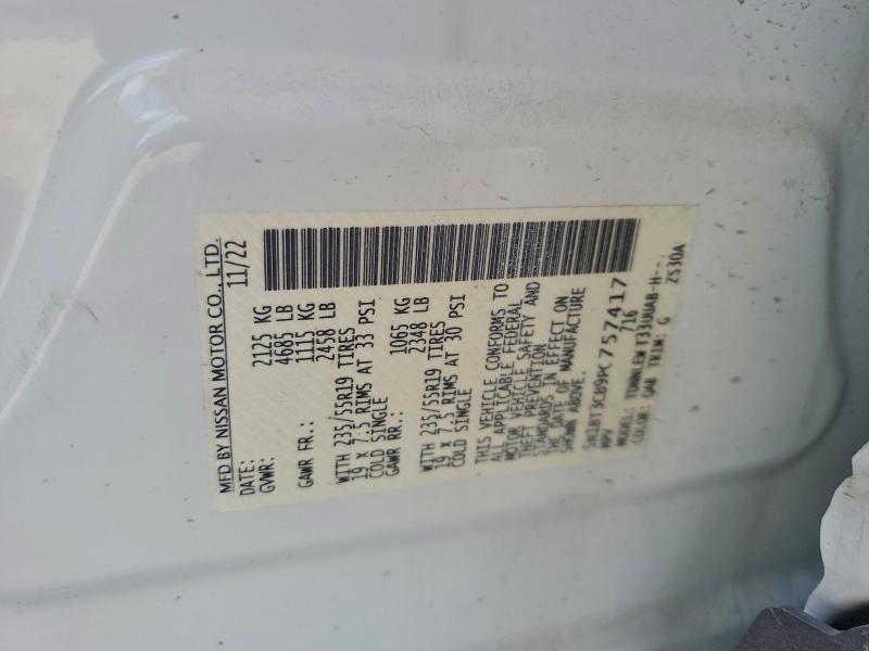 98564905 :رقم المزاد ، 5N1BT3CB9PC757417 vin ، 2023 Nissan Rogue Sl مزاد بيع