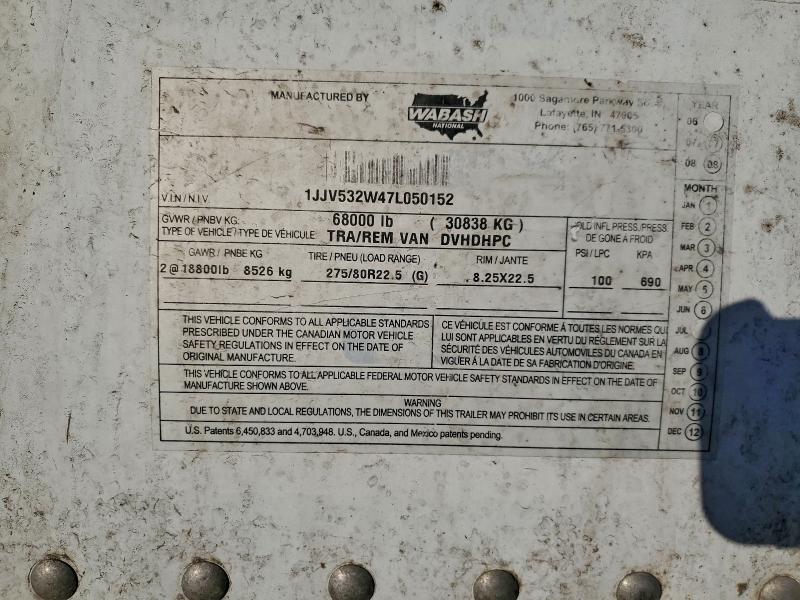 96047795 :رقم المزاد ، 1JJV532W47L050152 vin ، 2006 Waba Unknown مزاد بيع