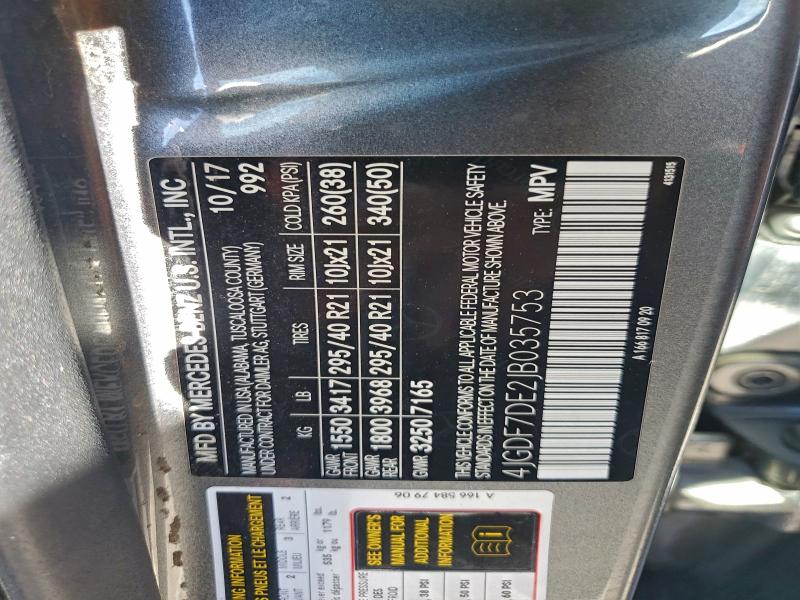 Продажа на аукционе авто 2018 Mercedes-benz Gls 550 4m, vin: 4JGDF7DE2JB035753, номер лота: 92766945