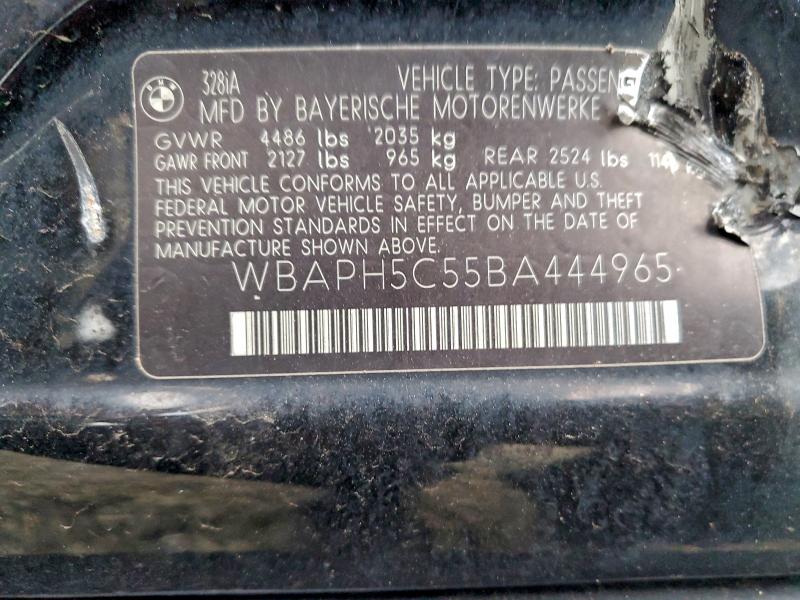 96043265 :رقم المزاد ، WBAPH5C55BA444965 vin ، 2011 Bmw Motorrad 328 مزاد بيع