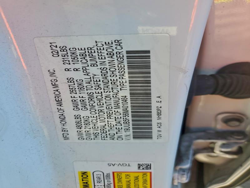 Продажа на аукционе авто 2021 Acura Tlx, vin: 19UUB5F56MA010464, номер лота: 96969775