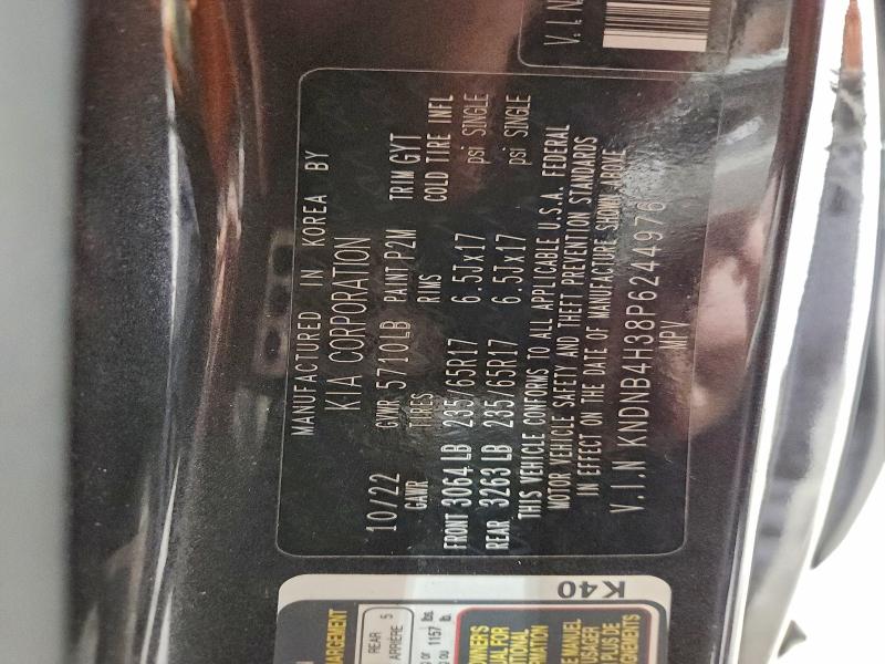 94685735 :رقم المزاد ، KNDNB4H38P6244976 vin ، 2023 Kia Carnival مزاد بيع