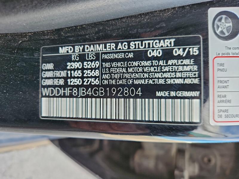 Продаж на аукціоні авто 2016 Mercedes-benz E, vin: WDDHF8JB4GB192804, номер лоту: 95973705