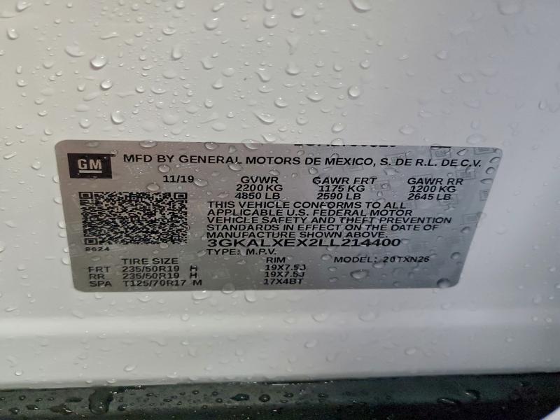 Продаж на аукціоні авто 2020 Gmc Terrain, vin: 3GKALXEX2LL214400, номер лоту: 95017115