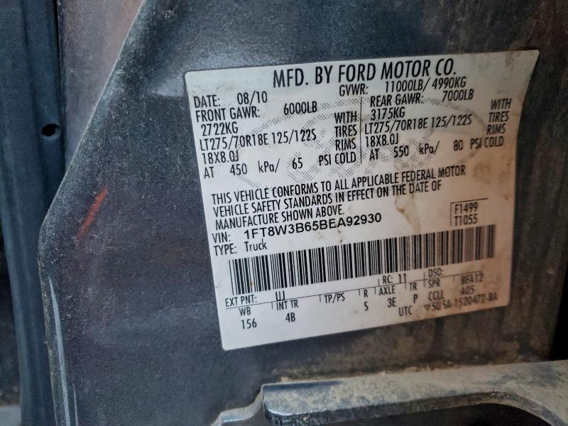 Продаж на аукціоні авто 2011 Ford F350 Super, vin: 1FT8W3B65BEA92930, номер лоту: 72263155
