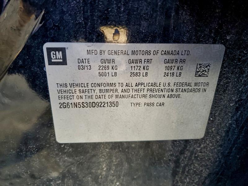 Продаж на аукціоні авто 2013 Cadillac Xts, vin: 2G61N5S30D9221350, номер лоту: 96897835