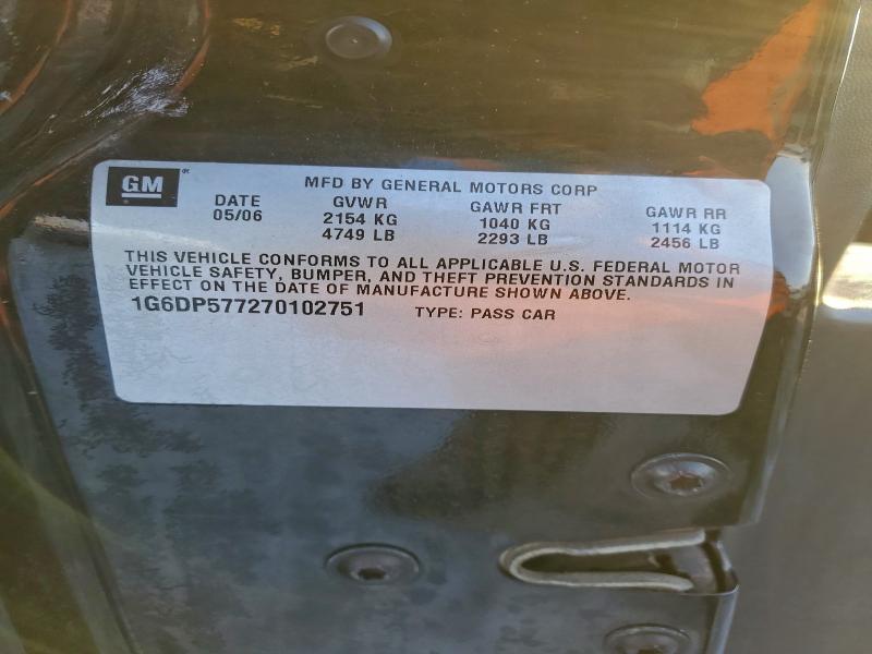 Продажа на аукционе авто 2007 Cadillac Cts, vin: 1G6DP577270102751, номер лота: 96626185