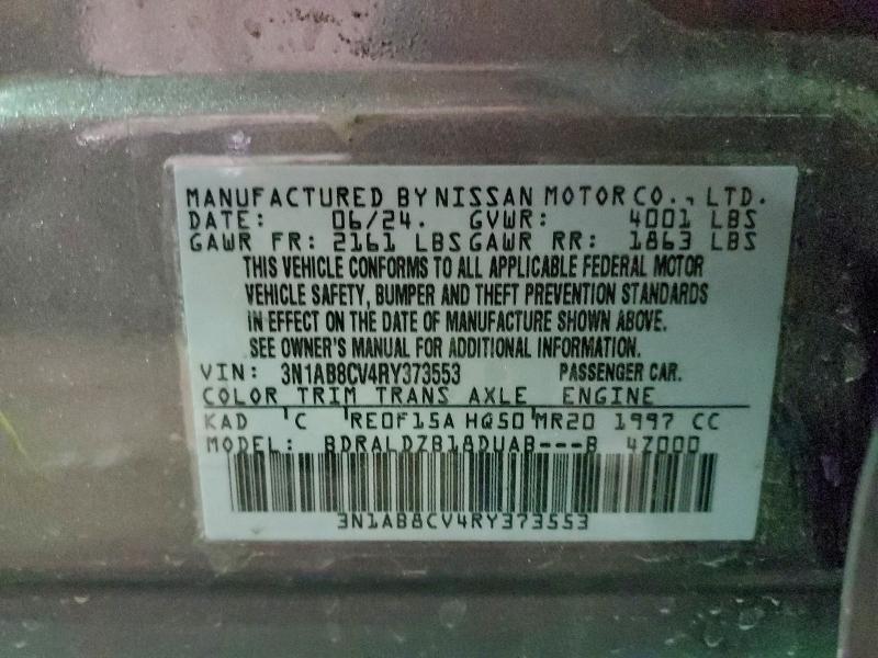 2024 Nissan Sentra მანქანა იყიდება აუქციონზე, vin: 3N1AB8CV4RY373553, აუქციონის ნომერი: 96952835