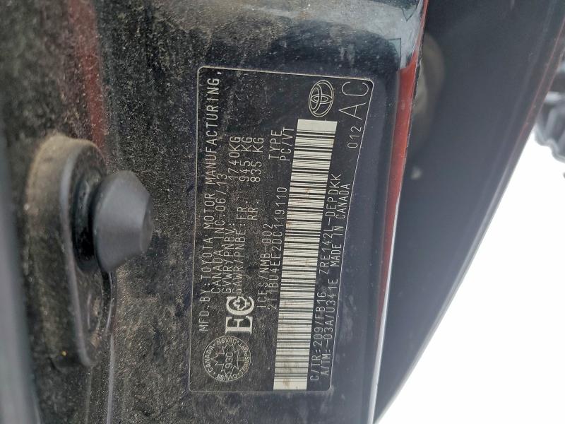 Aukcja sprzedaży 2013 Toyota Corolla, vin: 2T1BU4EE2DC119110, numer aukcji: 93502795
