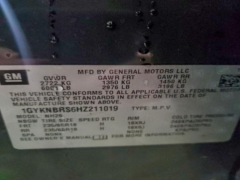 Продаж на аукціоні авто 2017 Cadillac Xt5, vin: 1GYKNBRS6HZ211019, номер лоту: 94965595