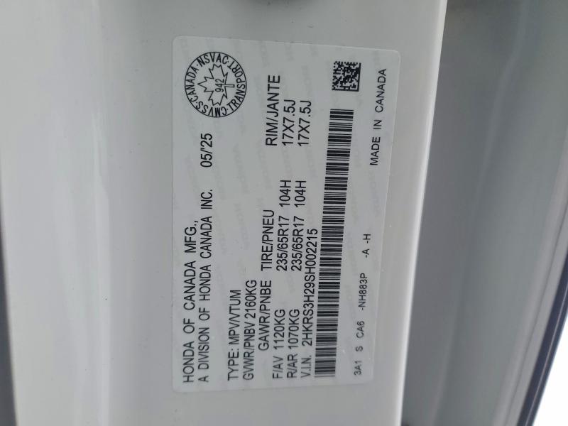 Aukcja sprzedaży 2025 Honda Cr-v Lx, vin: 2HKRS3H29SH002215, numer aukcji: 94548675