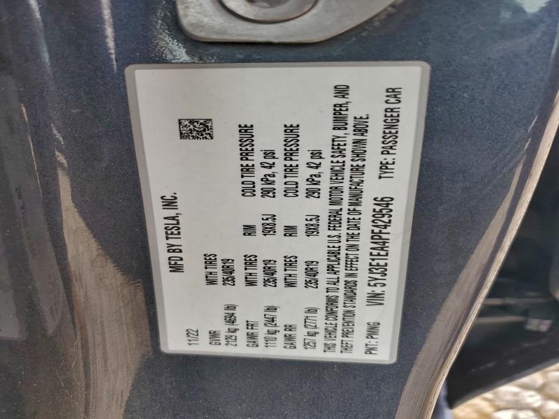 Aukcja sprzedaży 2023 Tesla Model 3, vin: 5YJ3E1EA4PF429546, numer aukcji: 95097525