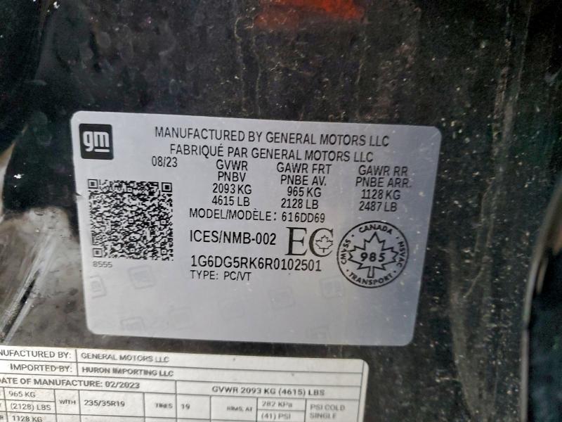 Продаж на аукціоні авто 2024 Cadillac Ct4, vin: 1G6DG5RK6R0102501, номер лоту: 94710425