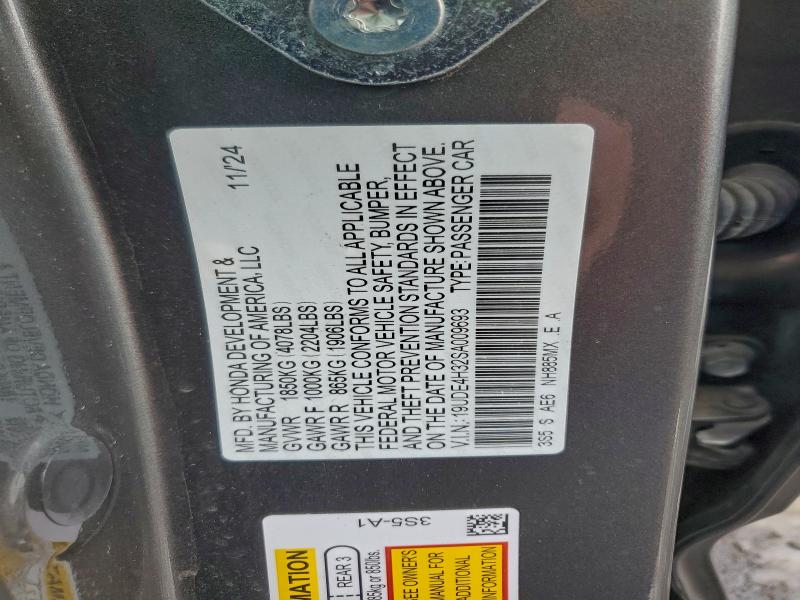 Aukcja sprzedaży 2025 Acura Integra A-, vin: 19UDE4H32SA009693, numer aukcji: 97765805
