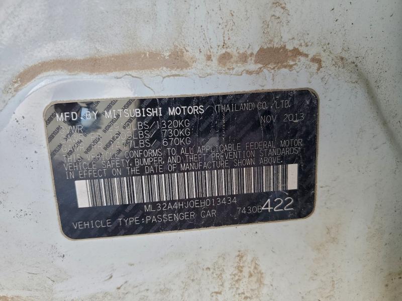 Продажа на аукционе авто 2014 Mitsubishi Mirage Es, vin: ML32A4HJ0EH013434, номер лота: 96062915