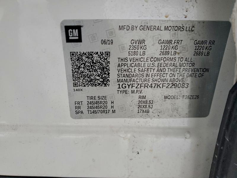 Продаж на аукціоні авто 2019 Cadillac Xt4, vin: 1GYFZFR47KF229083, номер лоту: 94942985