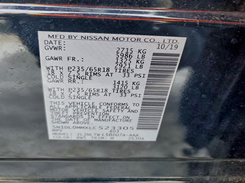 Продажа на аукционе авто 2020 Infiniti Qx60 Luxe, vin: 5N1DL0MMXLC523305, номер лота: 96499095