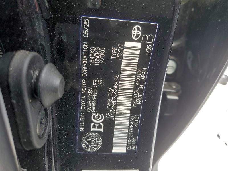 2025 Toyota Corolla მანქანა იყიდება აუქციონზე, vin: JTNK4MBE7S3248496, აუქციონის ნომერი: 96351865