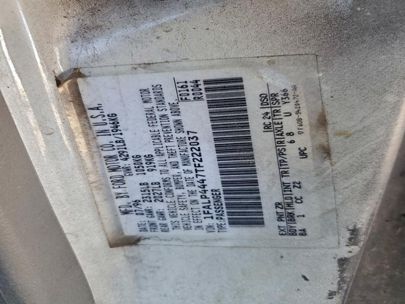 Продаж на аукціоні авто 1996 Ford Mustang, vin: 1FALP4447TF222037, номер лоту: 95361385