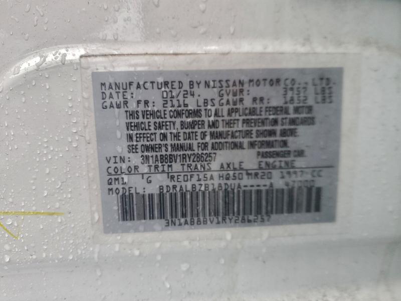 Продаж на аукціоні авто 2024 Nissan Sentra, vin: 3N1AB8BV1RY286257, номер лоту: 97523255