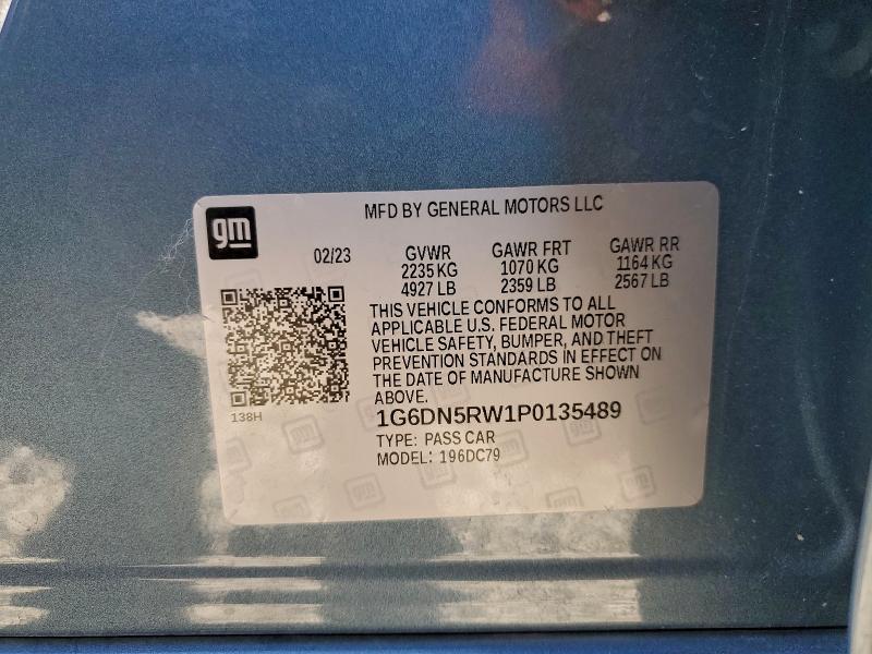 Продаж на аукціоні авто 2023 Cadillac Ct5 Premiu, vin: 1G6DN5RW1P0135489, номер лоту: 96389275