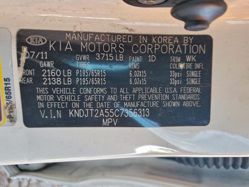 Aukcja sprzedaży 2012 Kia Soul, vin: KNDJT2A55C7356313, numer aukcji: 94248755