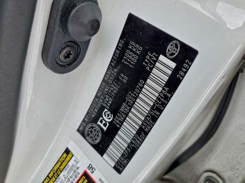 Aukcja sprzedaży 2024 Toyota Camry, vin: 4T1K61BK1RU120760, numer aukcji: 95121175
