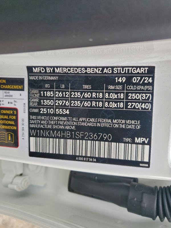 Auction sale of the 2025 Mercedes-benz Glc, vin: W1NKM4HB1SF236790, lot number: 94320085