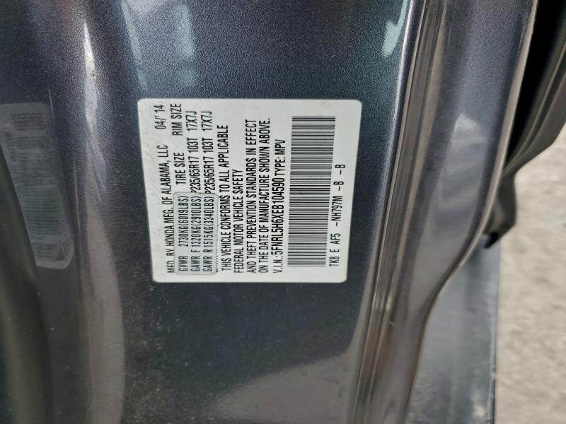 Продаж на аукціоні авто 2014 Honda Odyssey Ex, vin: 5FNRL5H6XEB104590, номер лоту: 98824665
