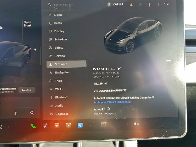 Aukcja sprzedaży 2022 Tesla Model Y, vin: 7SAYGDEE0NF575477, numer aukcji: 94804245