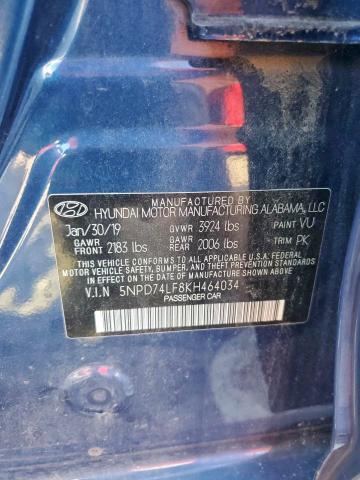 Продаж на аукціоні авто 2019 Hyundai Elantra, vin: 5NPD74LF8KH464034, номер лоту: 95608085