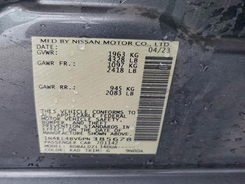 Продажа на аукционе авто 2023 Nissan Altima S, vin: 1N4BL4BV6PN385678, номер лота: 98628685