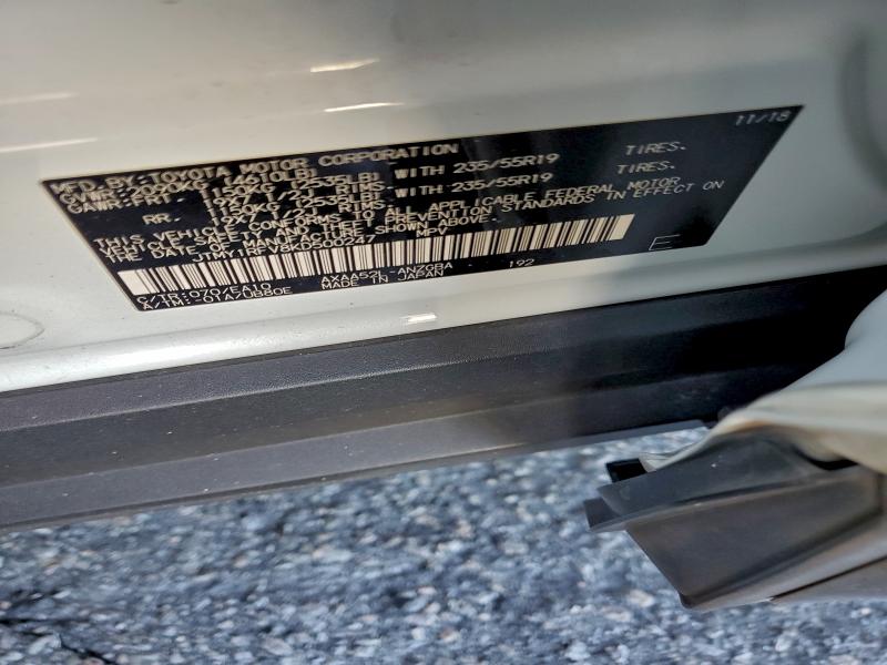 94531045 :رقم المزاد ، JTMY1RFV8KD500247 vin ، 2019 Toyota Rav4 مزاد بيع