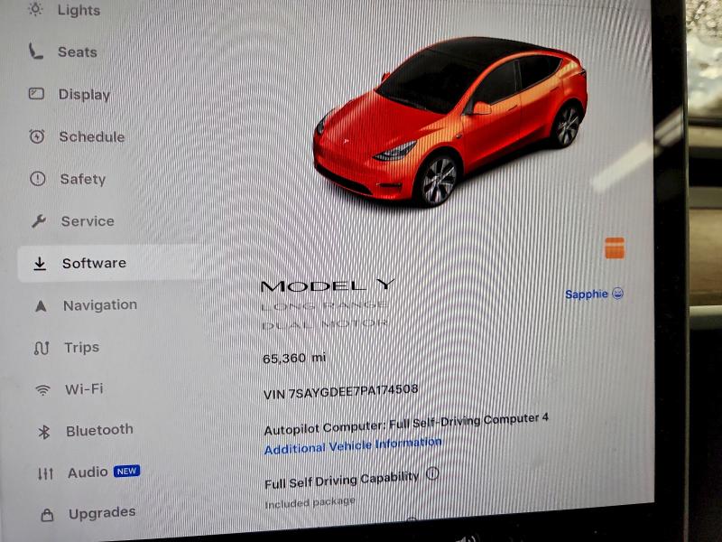 96873975 :رقم المزاد ، 7SAYGDEE7PA174508 vin ، 2023 Tesla Model Y مزاد بيع