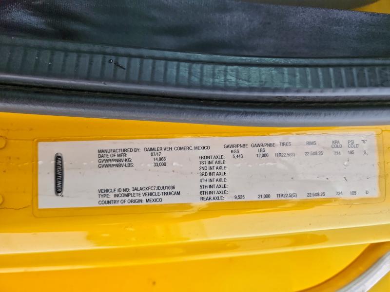 Продаж на аукціоні авто 2018 Freightliner M2, vin: 3ALACXFC7JDJU1036, номер лоту: 94474505