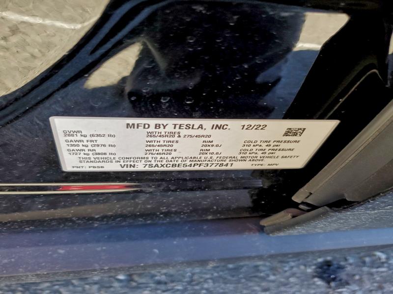 Продаж на аукціоні авто 2023 Tesla Model X, vin: 7SAXCBE54PF377841, номер лоту: 95140895