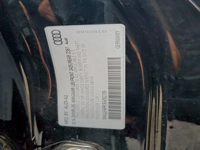 Продажа на аукционе авто 2014 Audi A5, vin: WAULFAFR0EA052735, номер лота: 96276405