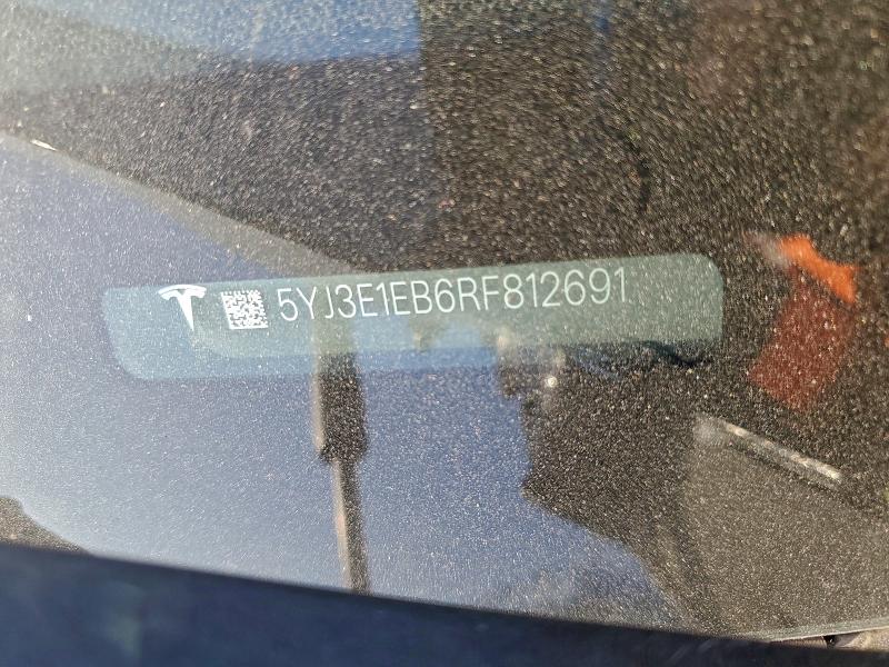Aukcja sprzedaży 2024 Tesla Model 3, vin: 5YJ3E1EB6RF812691, numer aukcji: 96955965