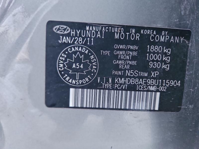 Aukcja sprzedaży 2011 Hyundai Elantra Touring, vin: KMHDB8AE9BU115904, numer aukcji: 96447085