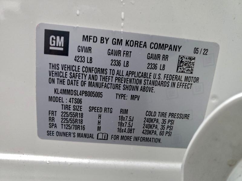 95686595 :رقم المزاد ، KL4MMDSL4PB005005 vin ، 2023 Buick Encore Gx مزاد بيع