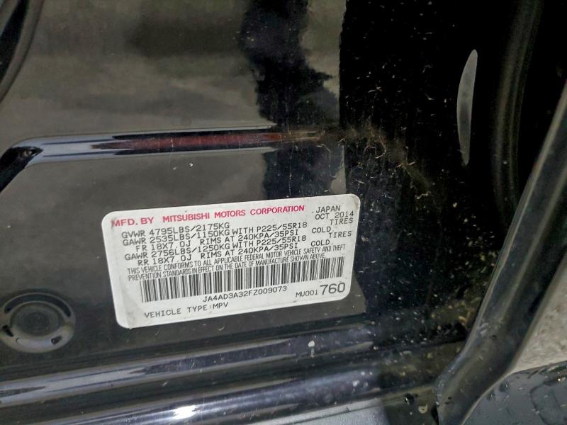 Продаж на аукціоні авто 2015 Mitsubishi Outlander, vin: JA4AD3A32FZ009073, номер лоту: 95904245